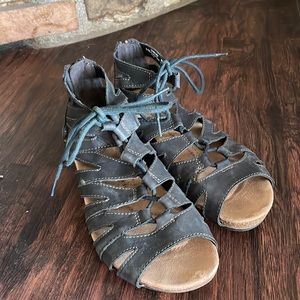 Black Gladiator Sandals